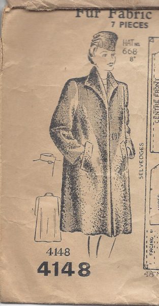 1942-Vintage-Sewing-Pattern-B36-FUR-COAT-R626-251166709794
