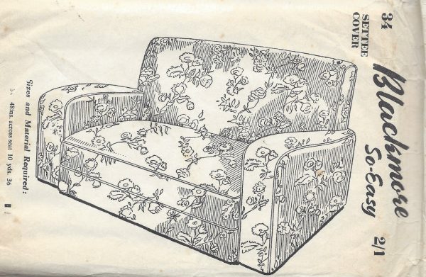 1942-Vintage-Sewing-Pattern-SETTEE-COVER-ADJUSTABLE-R932-251257618634