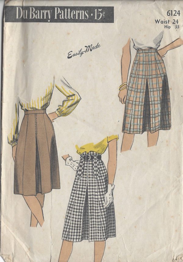1944-Vintage-Sewing-Pattern-SKIRT-W24-R773-251175187724