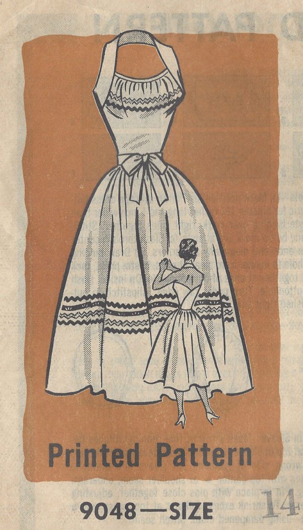 1950s-Vintage-Sewing-Pattern-B34-DRESS-R846-Marian-Martin-261163399984