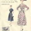 1954-Vintage-VOGUE-Sewing-Pattern-B34-DRESS-1614-262386435194