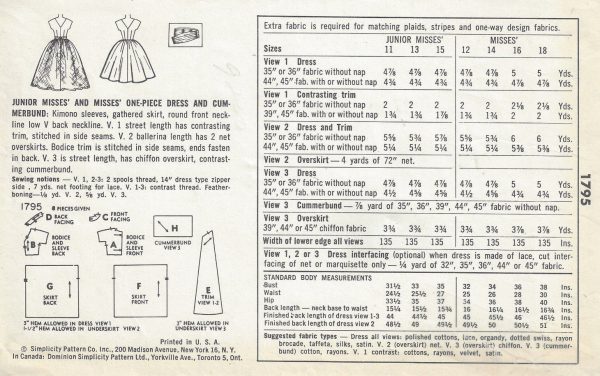 1956-Vintage-Sewing-Pattern-DRESS-B31-12-188-251146725374-2