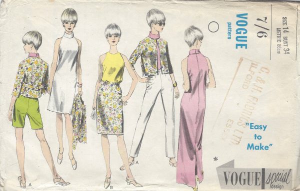 196Os-Vintage-VOGUE-Sewing-Pattern-B34-DRESS-BLOUSE-JACKET-PANTS-SHORTS-R834-261162394184