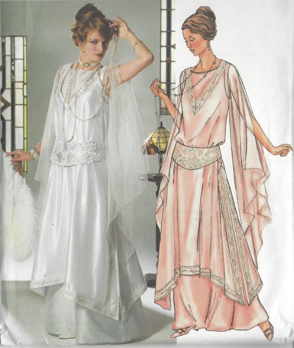 1914-Vintage-Sewing-Pattern-TUNIC-GOWN-GIRDLE-B34-36-38-R992-251277457365