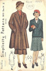 1930s Vintage Jacket Patterns including Coats and Suits