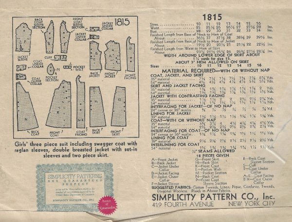 1930s-Vintage-Sewing-Pattern-B32-SUIT-SWAGGER-COAT-JACKET-SKIRT-1739-262576207135-2