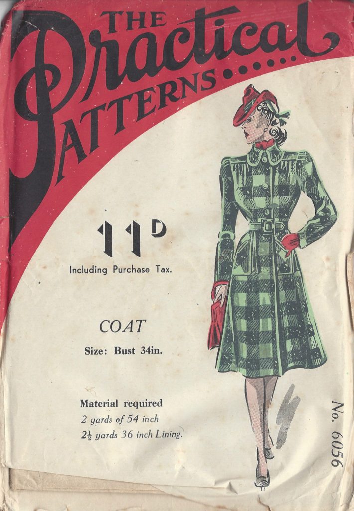 1941 Vintage Sewing Pattern B34