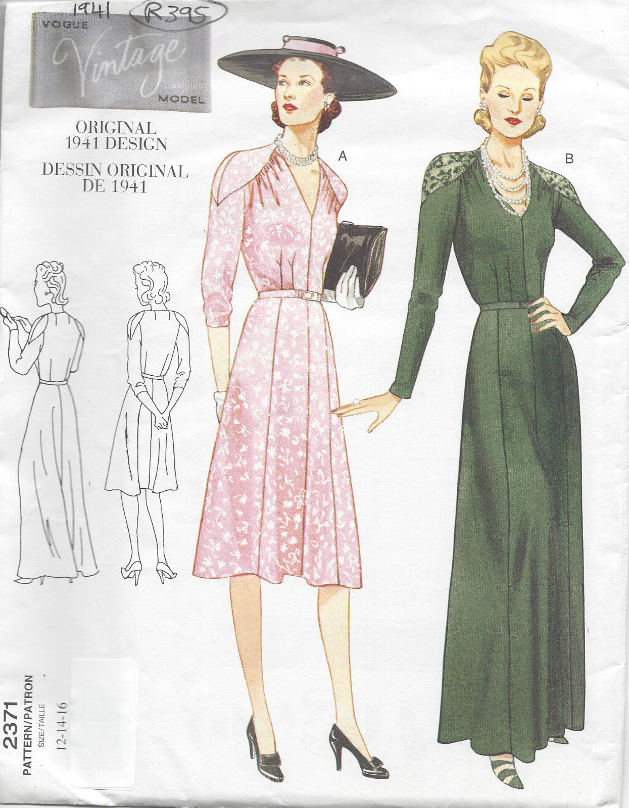 Vintage Dress Patterns Vogue - Vogue Misses | Bodewasude
