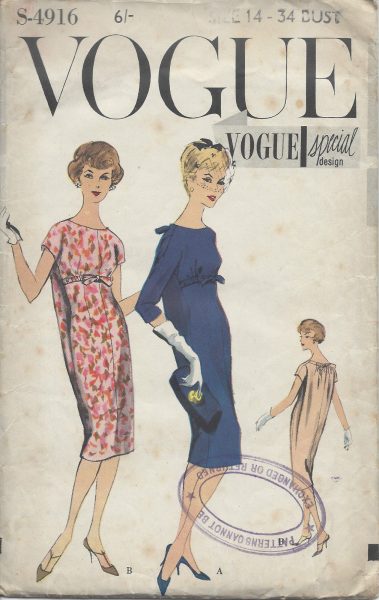 SIMONETTA of ITALY 1958 Vintage VOGUE Sewing Pattern B36 DRESS /& BOLERO 1118