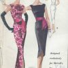 1959-Vintage-Sewing-Pattern-B36-WIGGLE-DRESS-R757-By-Pauline-Trigere-261905247965