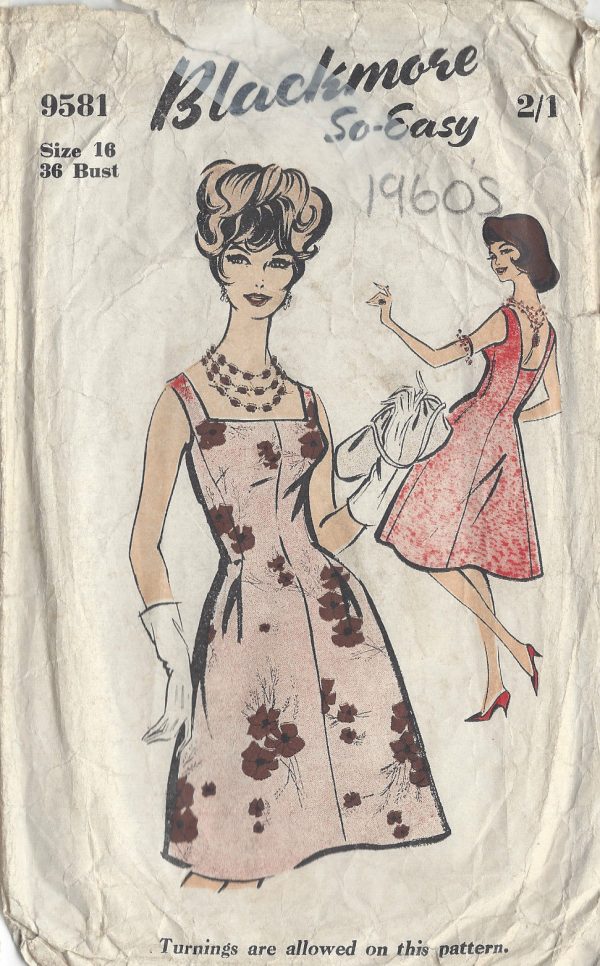 1960s-Vintage-Sewing-Pattern-B36-DRESS-R835-261162993395