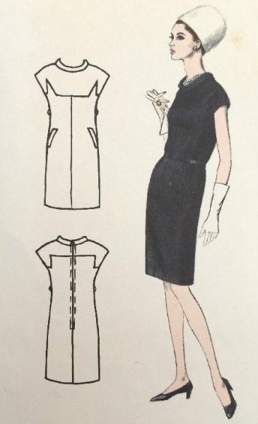 1966-Vintage-VOGUE-Sewing-Pattern-B34-DRESS-1398-By-Nina-Ricci-261800903605-5