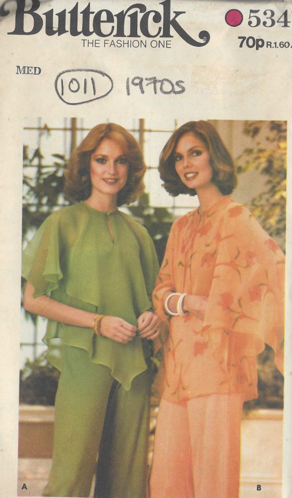 1970s-Vintage-Sewing-Pattern-B34-to-36-BLOUSE-1011-251283564285