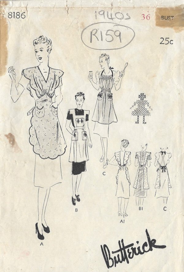 1940s-Vintage-Sewing-Pattern-B36-APRON-R159-251163926346