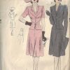 1940s-WW2-Vintage-Sewing-Pattern-B36-TWO-PIECE-DRESS-1760-252499131186