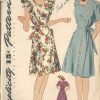 1941-WW11-Vintage-Sewing-Pattern-B29-MATERNITY-DRESS-PINAFORE-1741-252498996166