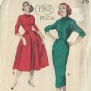 1950s-Vintage-Sewing-Pattern-B32-DRESS-1372-251774969186