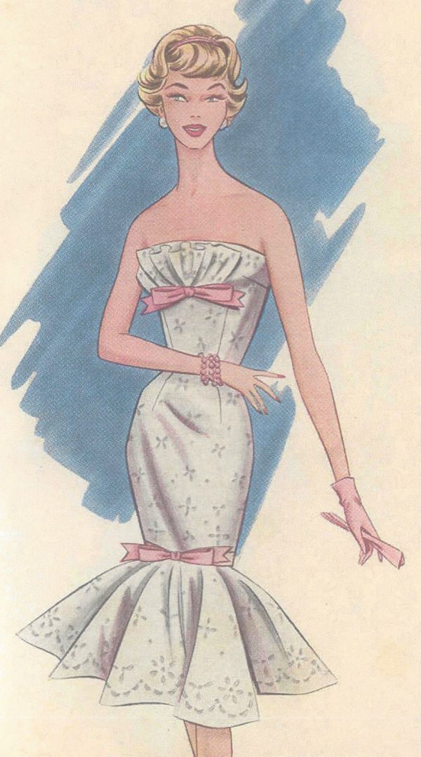 1950s-Vintage-Sewing-Pattern-B36-B37-DRESS-R786-261134869166