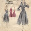 1951-Vintage-VOGUE-Sewing-Pattern-B36-JACKET-DRESS-1407R-251889055356