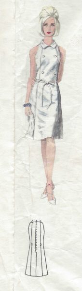 1960s-Vintage-VOGUE-Sewing-Pattern-B36-DRESS-1216-By-PIERRE-BALMAIN-261449338436-3