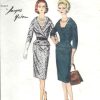 1961-Vintage-VOGUE-Sewing-Pattern-B34-DRESS-1727-By-JACQUES-HEIM-262601098796