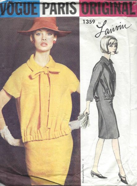 1964-Vintage-VOGUE-Sewing-Pattern-B36-DRESS-1512-By-LANVIN-262066454556
