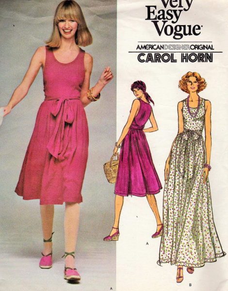 1976-Vintage-VOGUE-Sewing-Pattern-B36-DRESS-1689-By-Carol-Horn-262538997106