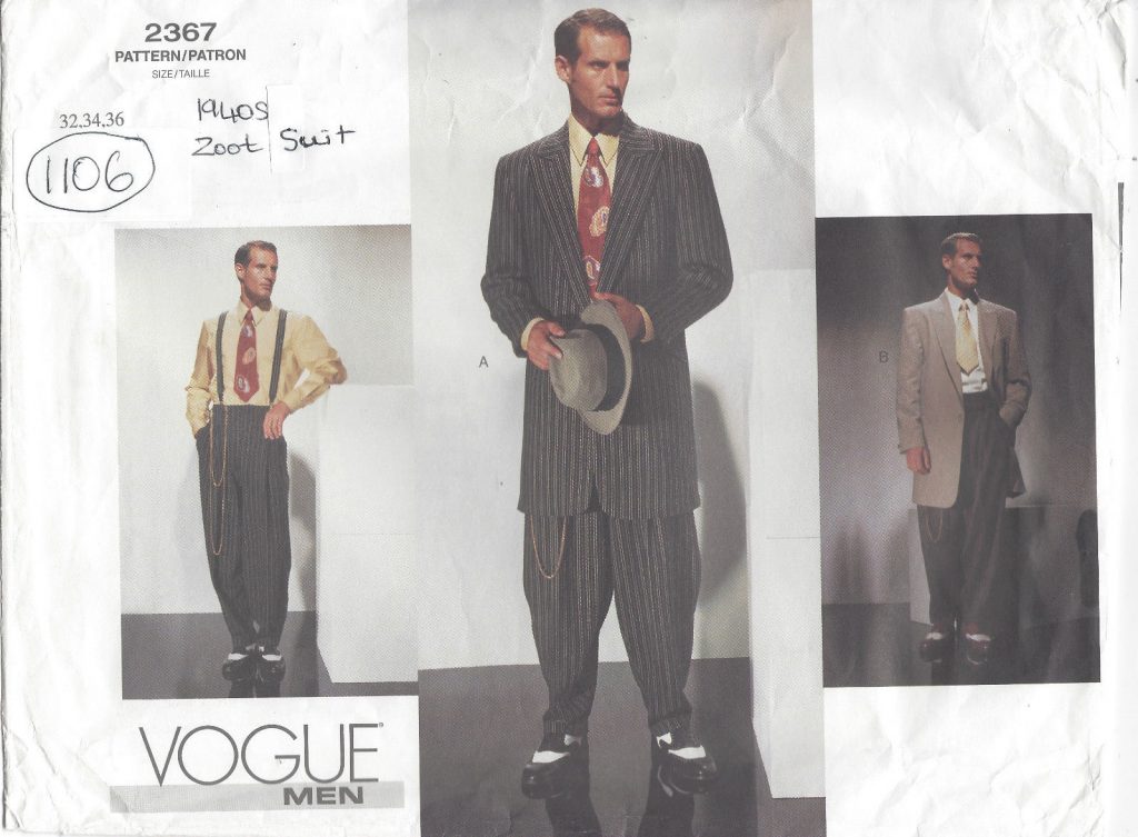 Men’s Vintage Sewing Patterns Reproduction from all Eras
