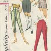 1950s-Vintage-Sewing-Pattern-B34-PANTS-SHORTS-R929-261196841307