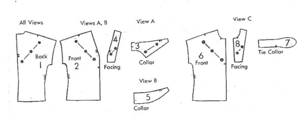 1950s-Vintage-Sewing-Pattern-BLOUSE-B38-R264-251143167427-3