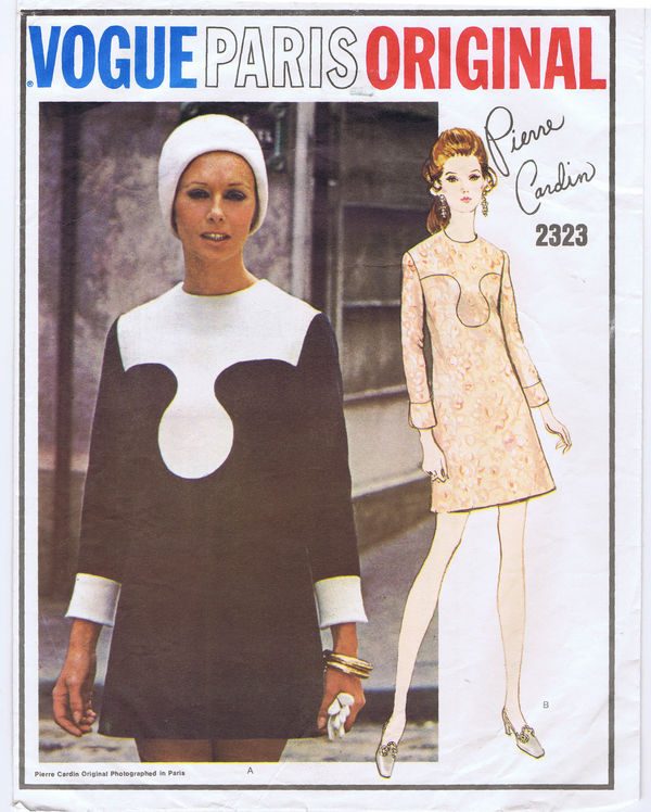 1969-Vintage-Sewing-Pattern-DRESS-B36-1684-By-Pierre-Cardin-252458788007-4