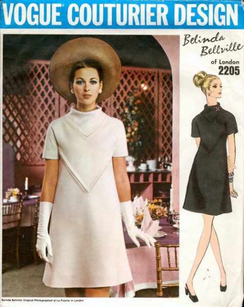 1969-Vintage-VOGUE-Sewing-Pattern-B36-DRESS-1574-By-Belinda-Bellville-252302662287
