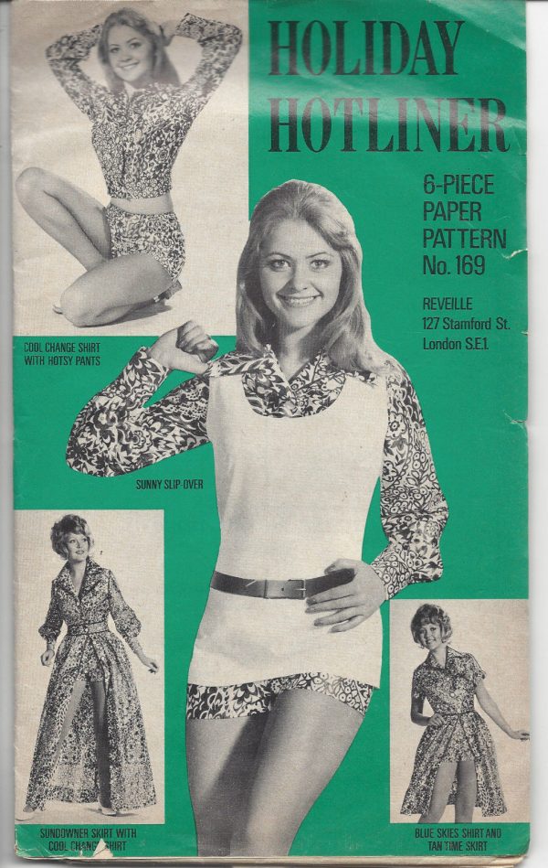 1970s-Vintage-Sewing-Pattern-B36-W27-HOTPANTS-SKIRT-SHIRT-SLIP-OVER-R719-251174606657