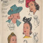 1940-WW2-Vintage-Sewing-Pattern-S22-HAT-BERET-TURBAN-1665-252407094318