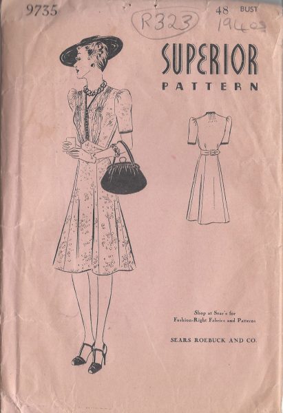 1940s Dress Patterns available from The Vintage Pattern Shop