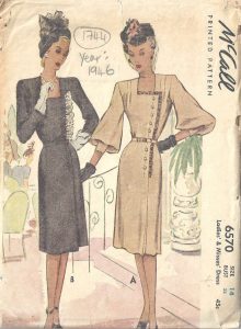 1940s Dress Patterns Available From The Vintage Pattern Shop