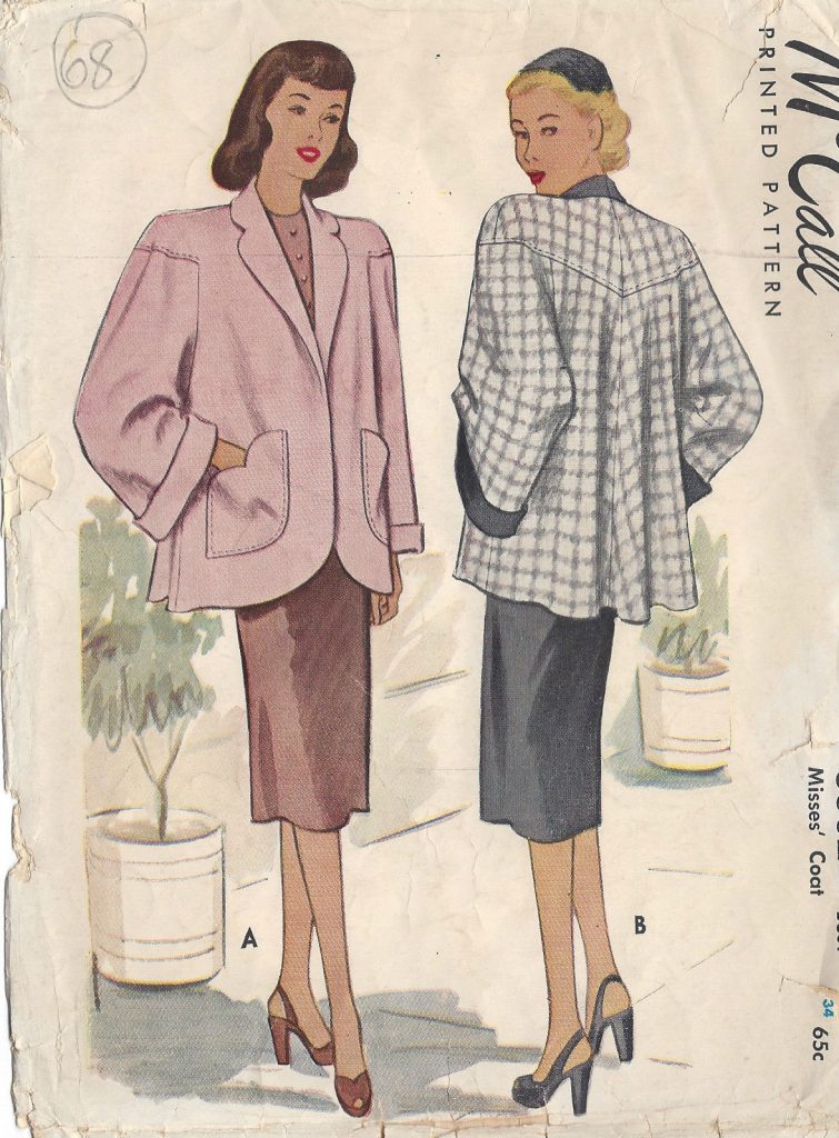 V1947 Pattern 1947 Vintage Sewing Pattern B34