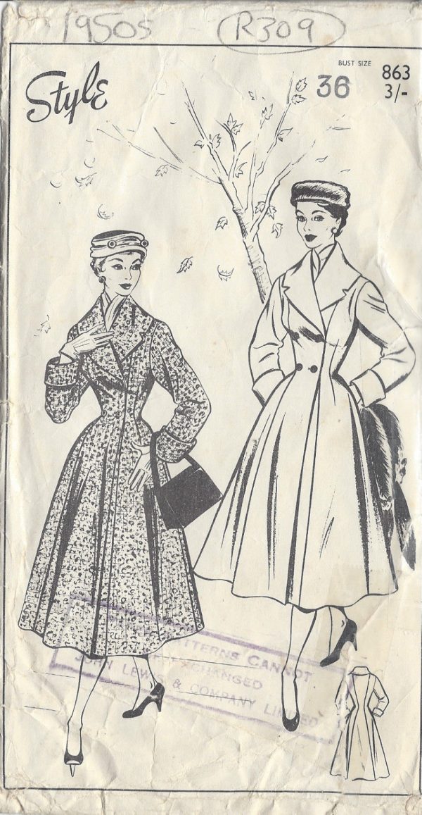 1950s-Vintage-Sewing-Pattern-COAT-B36-R309-251143105508