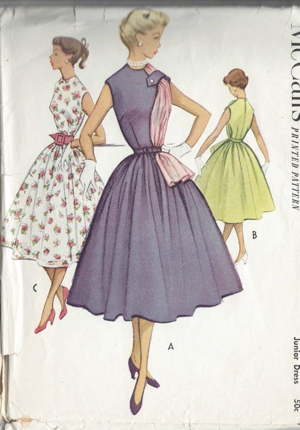 1952-Vintage-Sewing-Pattern-B29-DRESS-R715-251174326958