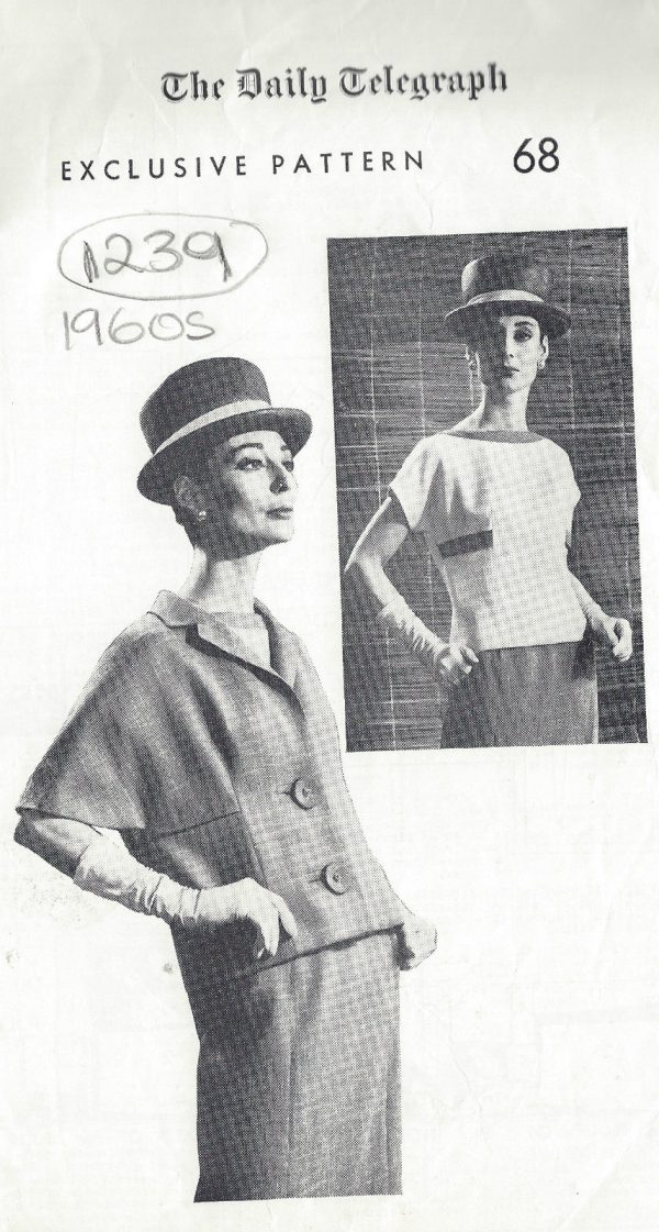 1960s-Vintage-Sewing-Pattern-B36-SKIRT-JACKET-BLOUSE-1239-261457490378