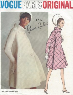 1960s Vintage VOGUE Sewing Pattern B36 DRESS 1696 By JACQUES GRIFFE 