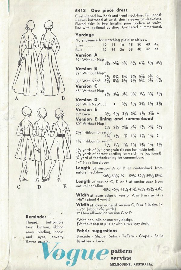 1962-Vintage-VOGUE-Sewing-Pattern-B38-DRESS-1655-262447992168-2