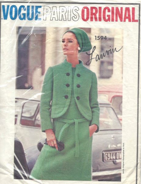 1966-Vintage-VOGUE-Sewing-Pattern-B38-JACKET-DRESS-1515R-By-LANVIN-262066521228