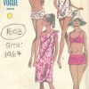 1967-Vintage-VOGUE-Sewing-Pattern-B32-TWO-PIECE-BATHING-SUIT-COVERUP-1603-252340980648