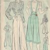 1940s-Vintage-Sewing-Pattern-B32-BLOUSE-PANTS-R763-251182747479
