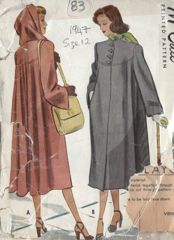 1947-Vintage-Sewing-Pattern-COAT-B32-83-251149213919