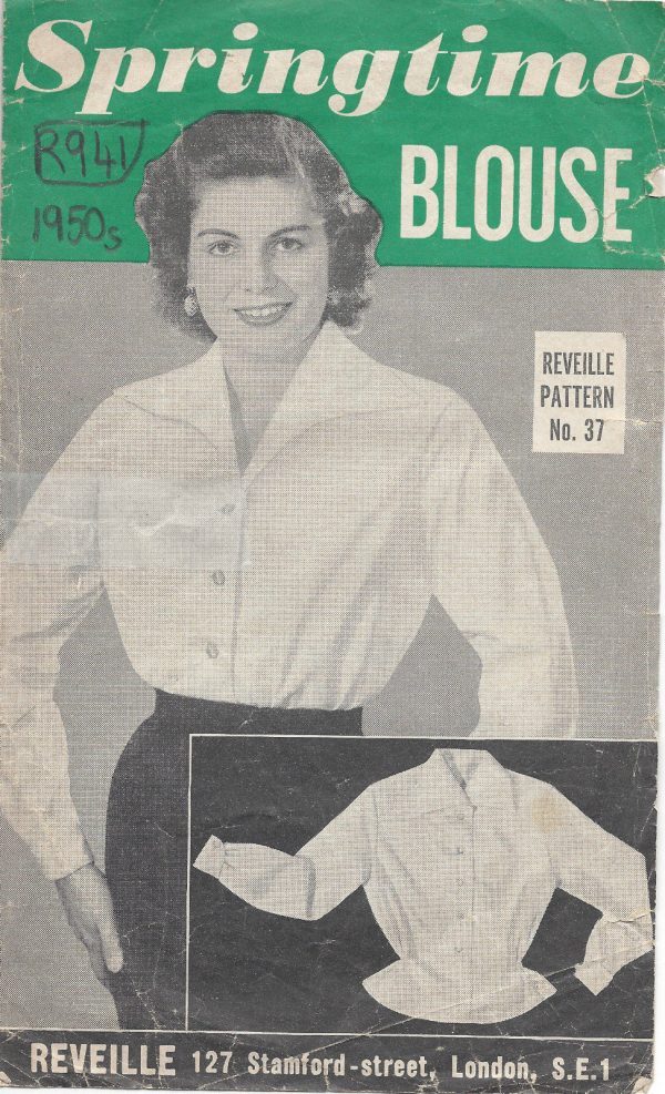 1950s-Vintage-Sewing-Pattern-B32-BLOUSE-R941-251259298089