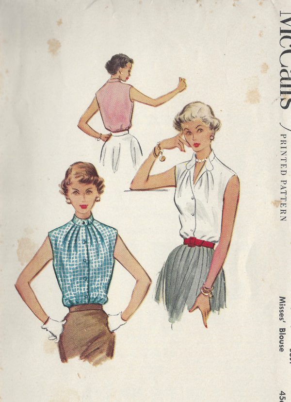 1953-Vintage-Sewing-Pattern-B30-BLOUSE-R926-251255102839