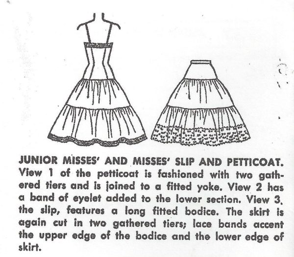 1953-Vintage-Sewing-Pattern-B30-W25-PETTICOAT-SLIP-R966-261211359539-3