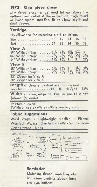 1956-Vintage-VOGUE-Sewing-Pattern-B34-DRESS-1757-252698809989-2